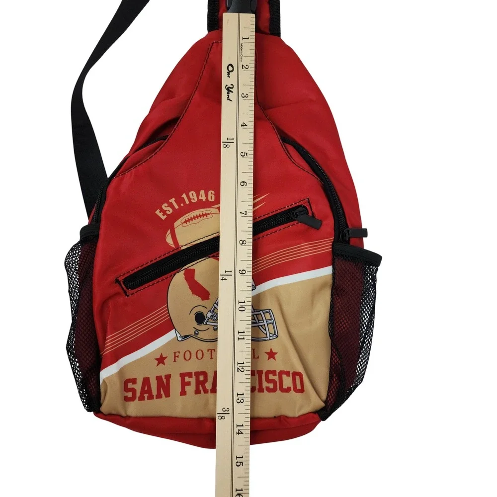 San Francisco Football Sling Backpack Red Gold‎ Crossbody Bag Est 1946 Fan Gear